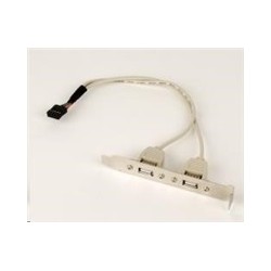 GEMBIRD Přídavné porty pro MB, záslepka 2x USB2.0 (bracket)