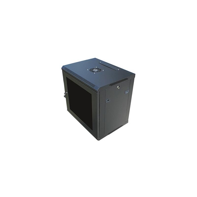 Datacom 19" rozvaděč 6U/450 mm (sklo) černý