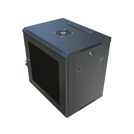 Datacom 19" rozvaděč 6U/450 mm (sklo) černý