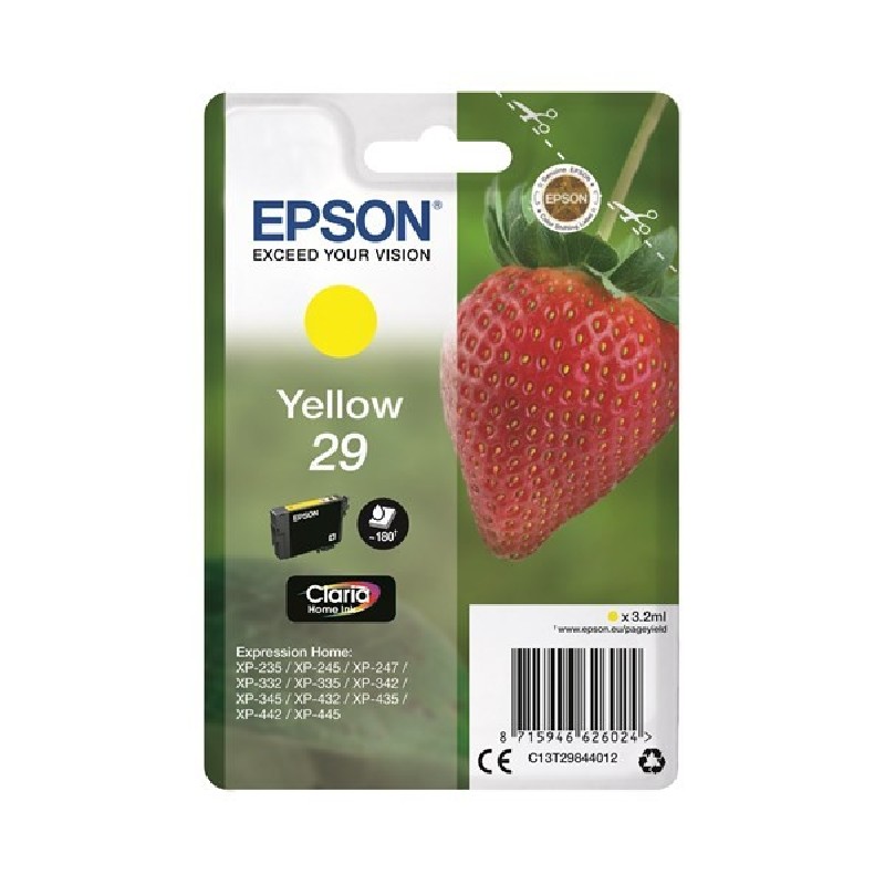 Epson Singlepack Yellow 29 Claria Home Ink
