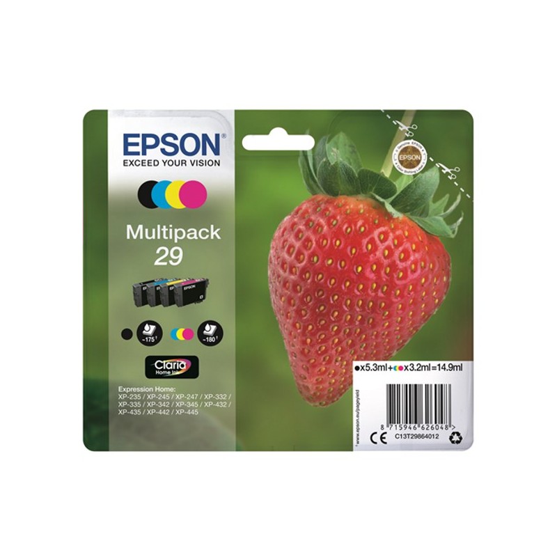 EPSON Multipack 4-colours "Jahoda" 29 Claria Home Ink