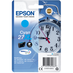 EPSON ink bar Singlepack "Budík" Cyan 27XL DURABrite Ultra Ink
