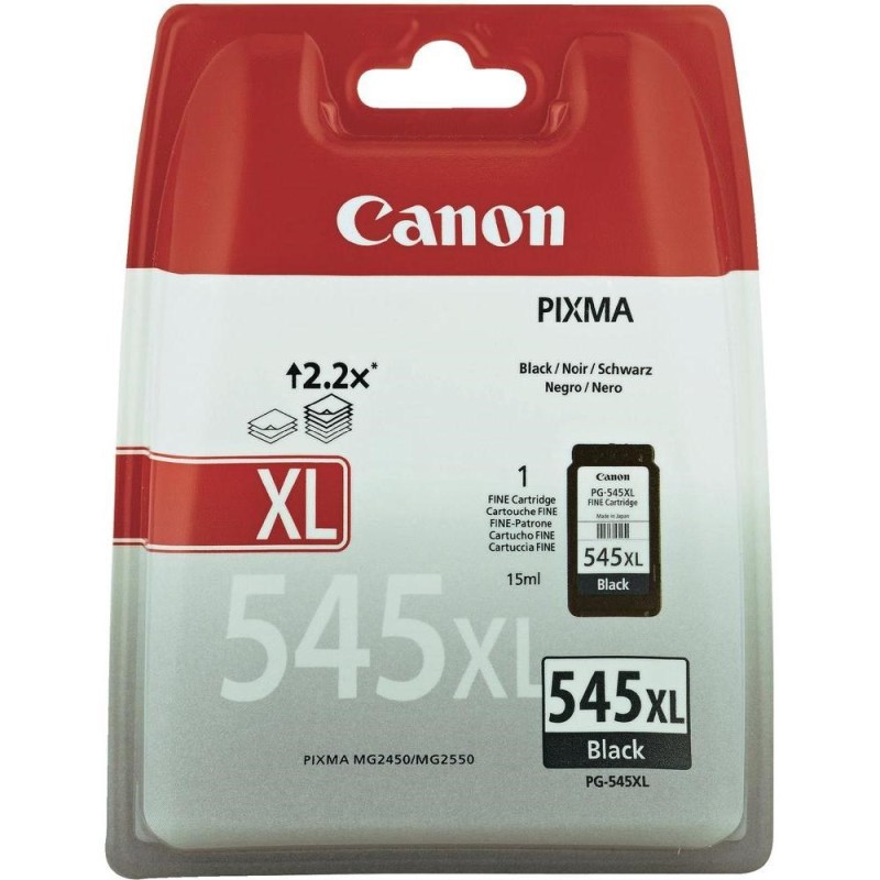 Canon CARTRIDGE PG-545XL černá pro Pixma iP, Pixma MG, Pixma MX a Pixma TS 205, 305, 315x, 345x, 2450, 3452, 255x, 255xs, 2850