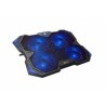 C-TECH chladící podložka pod NTB Zefyros (GCP-01B), casual gaming, 17,3", modré podsvícení, regulace otáček