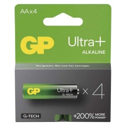 GP Alkalická baterie ULTRA PLUS AA (LR6)- 4ks