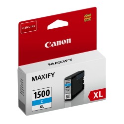 Canon CARTRIDGE PGI-1500XL C azurová pro Maxify MB2050, MB2150, MB2350, MB2750 a MB2755 (1020 str.)