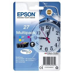 EPSON ink Multipack 3-colour "Budík" 27 DURABrite Ultra Ink