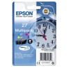 EPSON ink Multipack 3-colour "Budík" 27 DURABrite Ultra Ink