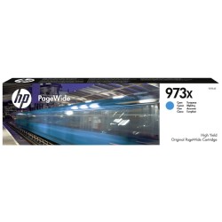 HP 973X High Yield Cyan Original PageWide Cartridge (7,000 pages)