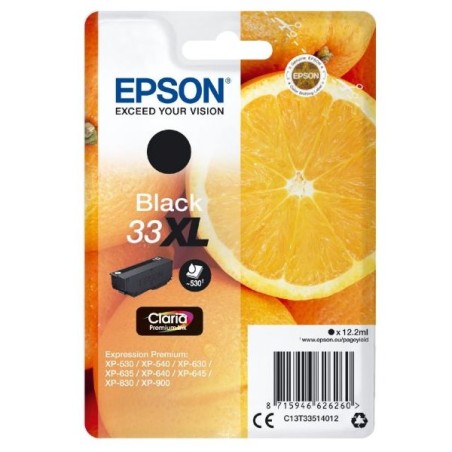 EPSON ink čer Singlepack "Pomeranč" Black 33XL Claria Premium Ink