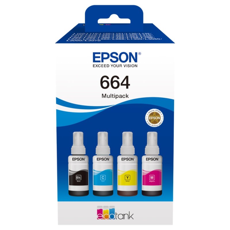 EPSON ink 664 EcoTank 4-colour multipack
