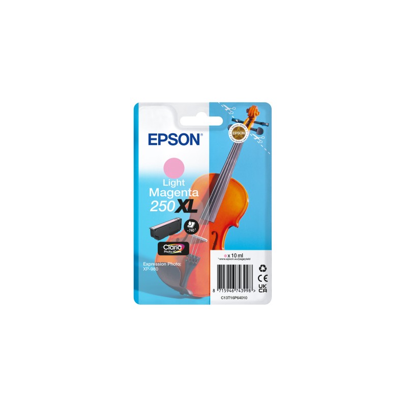 Epson Singlepack Light Magenta 250XL ink