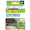 Dymo D1-Tape 6MM X 7M/Black ON Yellow