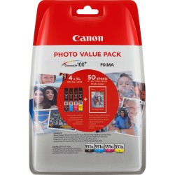 Canon Photo Value PCK Blister W/O Sec/CLI-551XL C/M/Y/BK