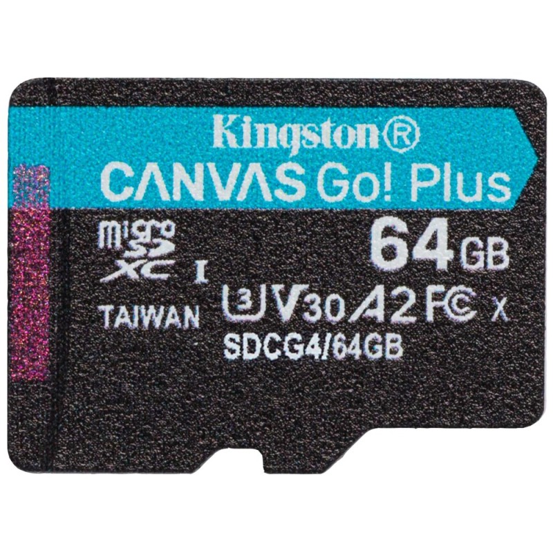Kingston Canvas Go Plus A2/Micro SDXC/64GB/UHS-I U3 / Class 10