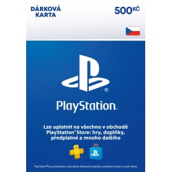 CZ - PlayStation Store el. peněženka - 500 Kč – herní kredit pro PlayStation (elektronická licence)