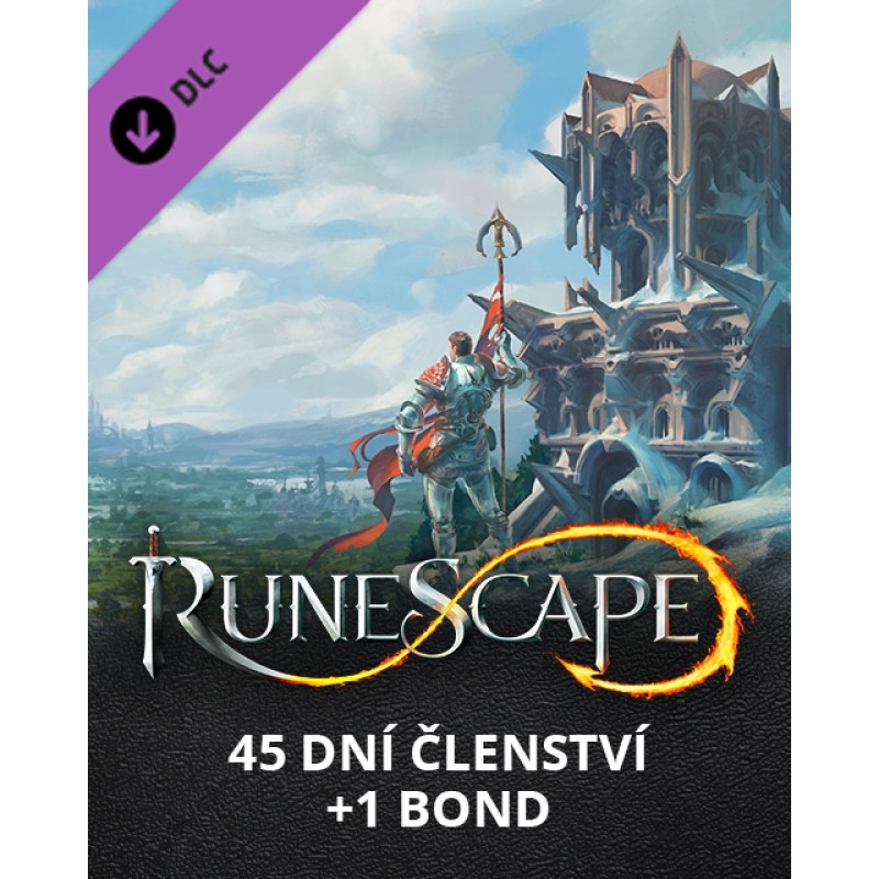 Runescape 45 dní + 1 bond – herní rozšíření pro PC (elektronická licence)
