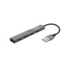 TRUST rozbočovač HALYX, Aluminium 4-Port Mini USB Hub, 10cm
