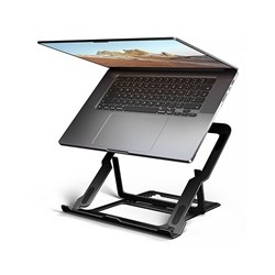 AXAGON STND-LAB hliníkový stojan na notebook 10"-17.3" nastavitelná výška, černý