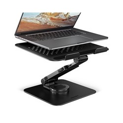 AXAGON STND-LRB hliníkový stojan na notebook 10"-17.3" nastavitelná výška a úhel, otočný, černý