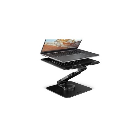 AXAGON STND-LRB hliníkový stojan na notebook 10"-17.3" nastavitelná výška a úhel, otočný, černý