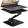 AXAGON STND-LRB hliníkový stojan na notebook 10"-17.3" nastavitelná výška a úhel, otočný, černý