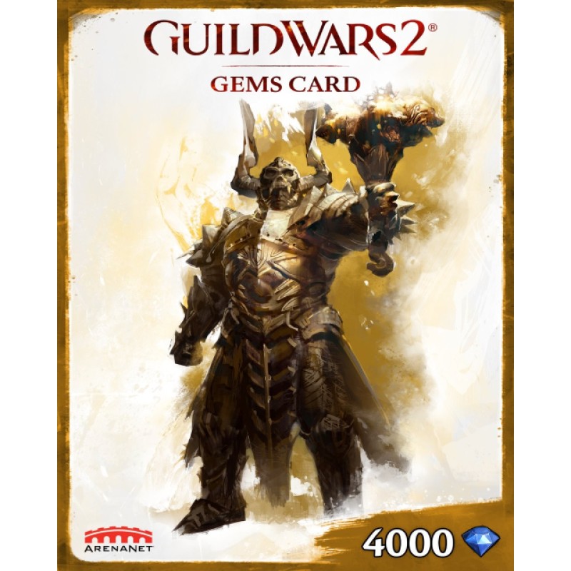 Guild Wars 2 4000 Gem Card – herní kredit pro PC (elektronická licence)