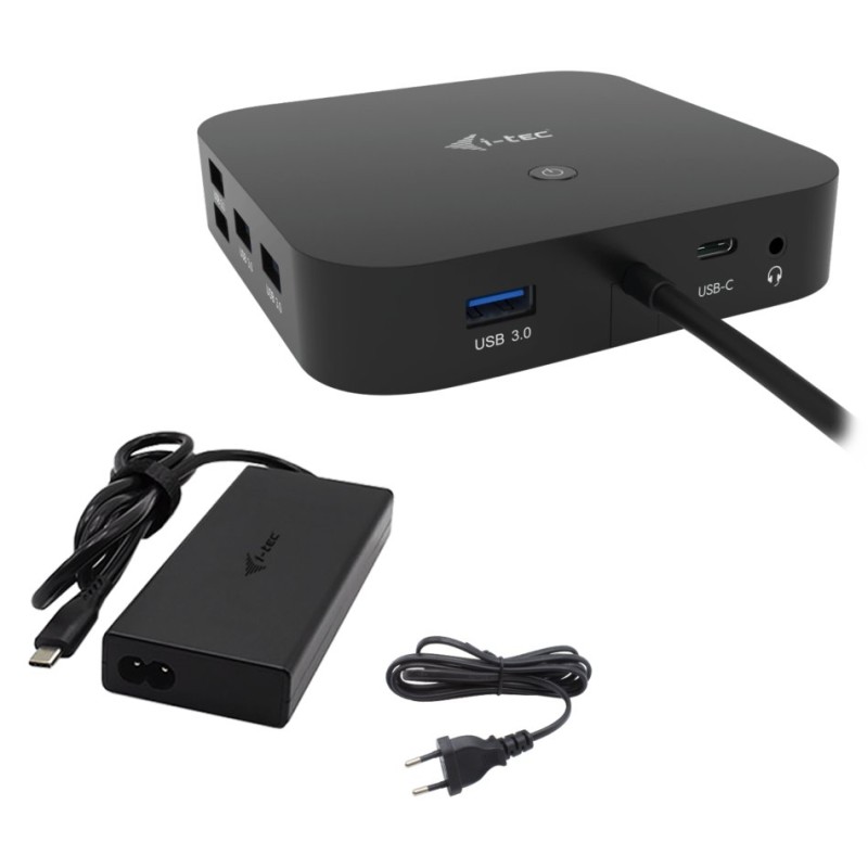 i-tec USB-C Dual Display Docking Station, Power Delivery 100W + Universal Charger 112W
