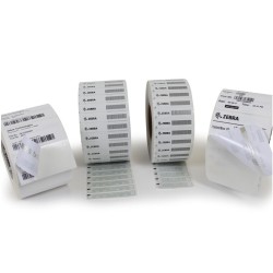 Zebra Label, Paper, 70X24MM Thermal Transfer, Z-Select 2000T , Coated, Permanent Adhesive, 76MM Core, RFID, 1015/Roll, 2/Box