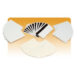 Zebra recycled PVC cards, 30 mil (500 cards)