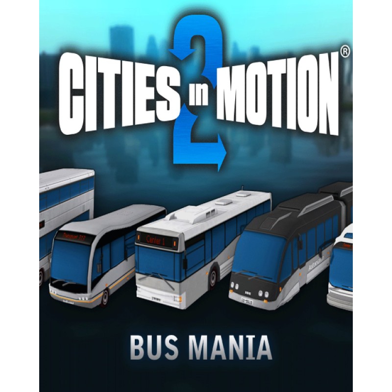 Cities in Motion 2 Bus Mania – herní rozšíření pro PC (elektronická licence)