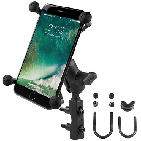 RAM® X-Grip® Large Phone Mount with Brake/Clutch Reservoir Base RAMB174AUN10U