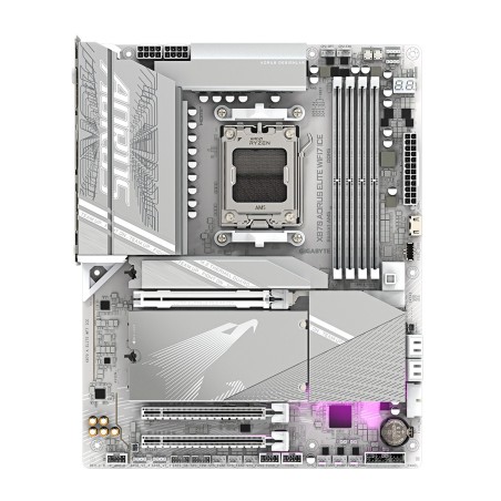 GIGABYTE MB Sc AM5 X870 A ELITE WF7 ICE, AMD X870, 4xDDR5, 2xHDMI, 2xUSB4, WiFi
