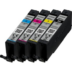 Canon Ink CLI-581XXL C/M/Y/BK W/O Sec/Multi Pack Blistered