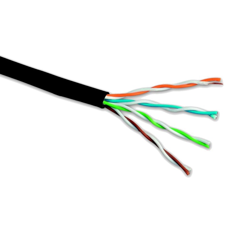 Instalační kabel Solarix venkovní UTP, Cat5E, drát, PE, box 305m