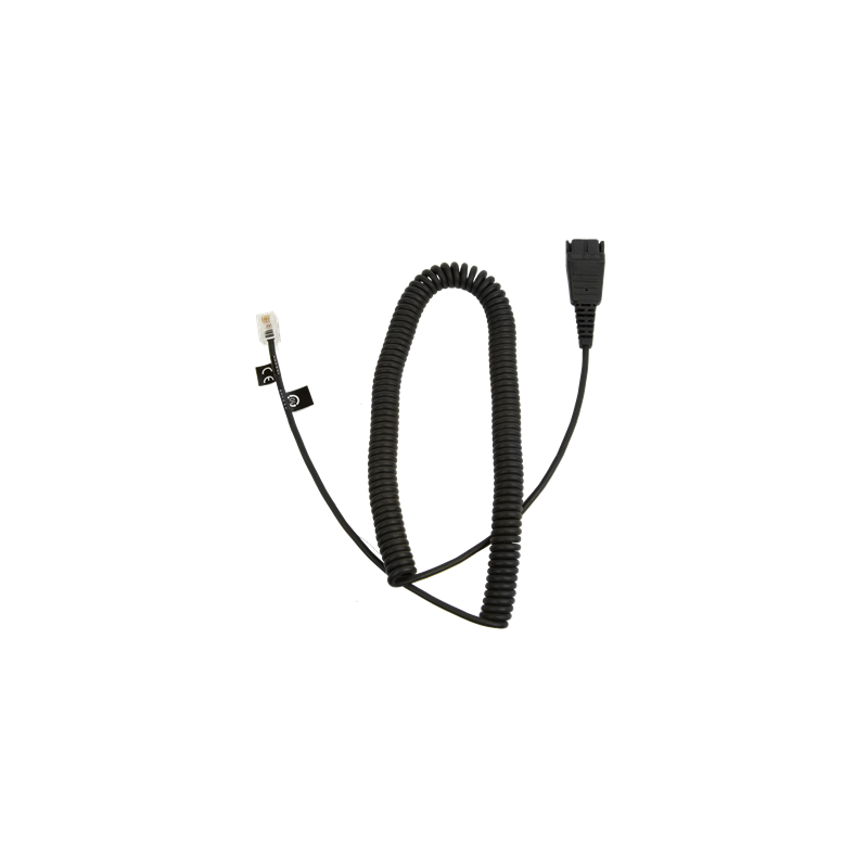 Jabra QD-RJ10, 0,5-2 m, coiled, Siemens