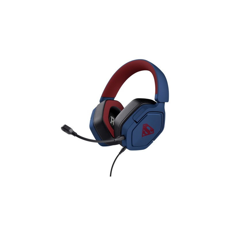TRUST sluchátka GXT 492SM CARUS Superman, PS5 Gaming Headset, modrá