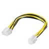 PREMIUMCORD Redukce napájení 8 pin/Female zdroj na P4 4pin/Male