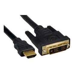 PREMIUMCORD Kabel HDMI - DVI-D 2m (M/M, zlacené kontakty, stíněný)