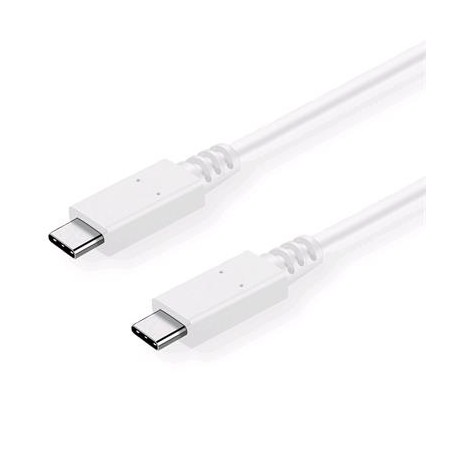 Kabel C-TECH USB 3.2, Type-C (CM/CM), PD 100W, 20Gbps, 2m, bílý