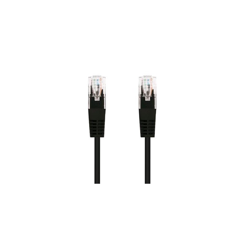 Kabel C-TECH patchcord Cat5e, UTP, černý, 2m