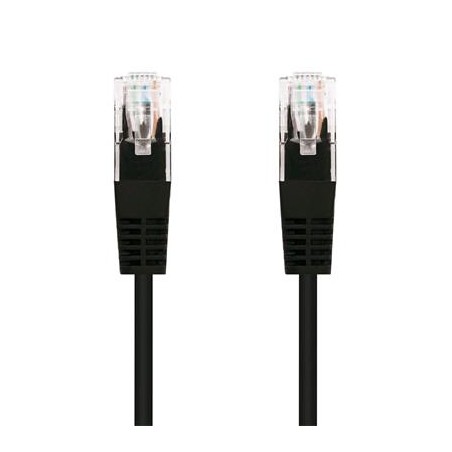 Kabel C-TECH patchcord Cat5e, UTP, černý, 2m