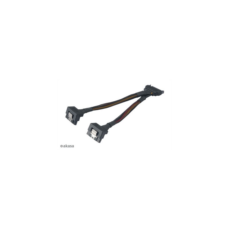 SATA napájecí rozdvojka Sata(M) na 2xSata(F) 15 cm