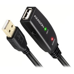 AXAGON ADR-205, USB 2.0 A-M - A-F aktivní prodlužovací / repeater kabel, 5m