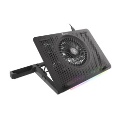 Chladící podložka pro NB Genesis Oxid 450 RGB do 15.6", hliníkové tělo