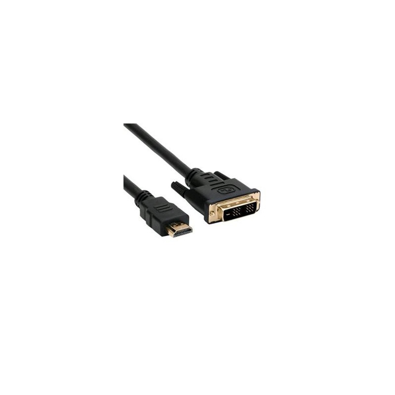 C-TECH kabel HDMI-DVI, M/M, 1,8m
