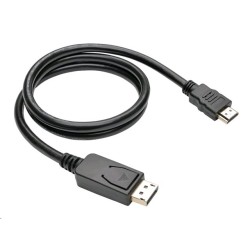 C-TECH kabel DisplayPort/HDMI, 3m, černý