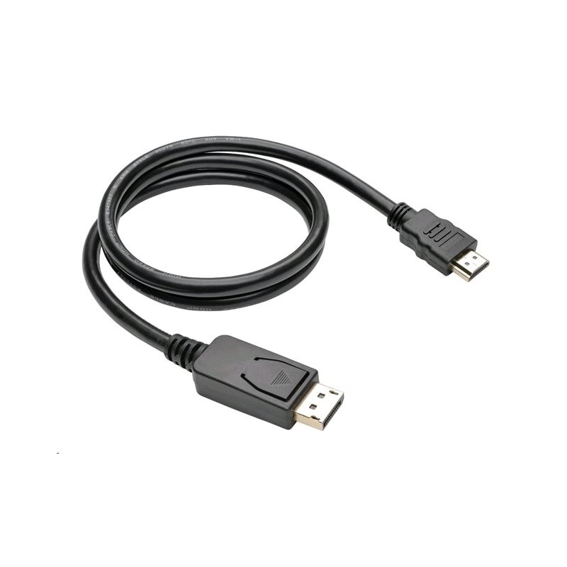 C-TECH kabel DisplayPort/HDMI, 1m, černý