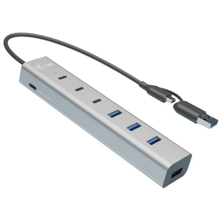 i-tec USB-C/USB-A Charging Metal HUB 7 Port (3x USB-C, 4x USB-A)