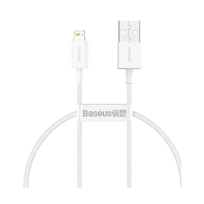 Baseus CALYS-02 Superior Fast Charging Kabel Lightning 2.4A 0.25m White